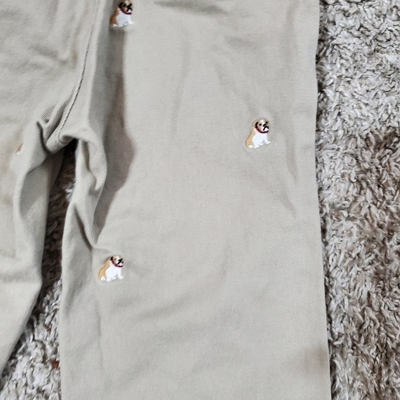 Janie and Jack Kakhi Puppy Embroidered Pants - Picture 5 of 6